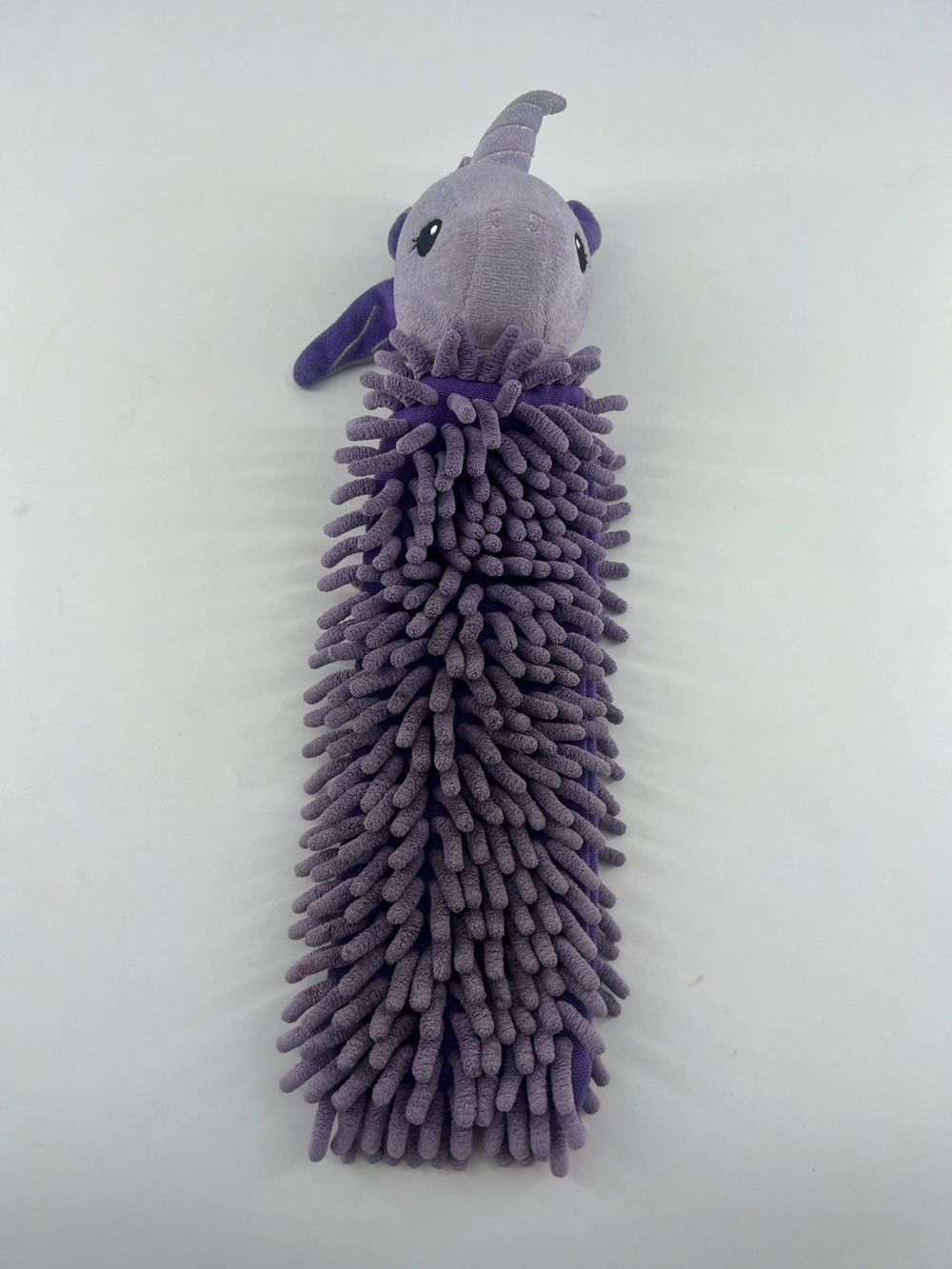 Norwex Pet to Dry Child's Chenille Microfiber Hand Towel Cuddly Purple Unicorn